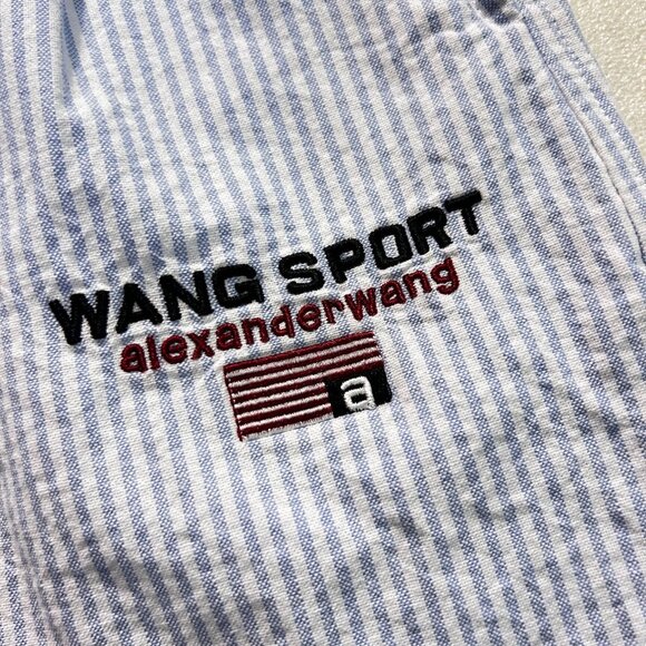 Alexander Wang Wang Sport Striped Wide-Leg Pants Size small XS - Picture 8 of 8